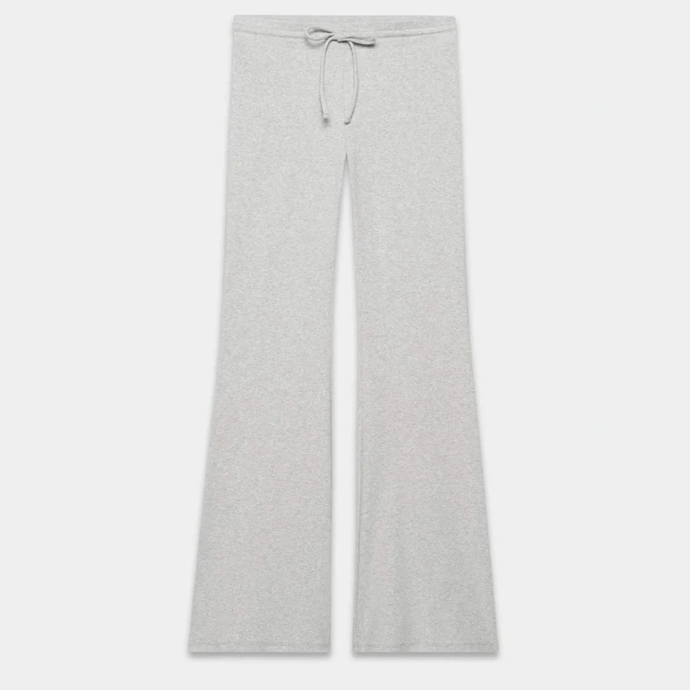 🆕 NWT Sunday Best Wildflower Light Gray Knit Flare Drawstring Pants - Picture 6 of 10